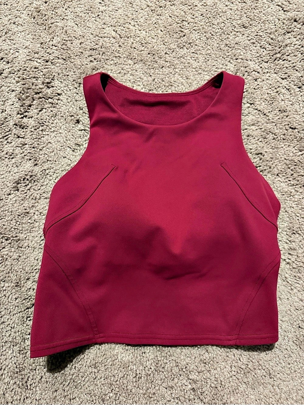 Lululemon Invigorate Train Tank Pomegranate Top Size 6